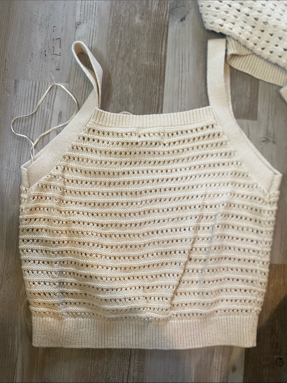 Universal Thread Cream Open-Knit Off-Shoulder Sweater Set - Picture 4 of 8